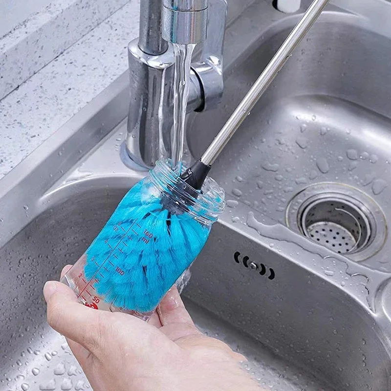 3-in-1 Water Bottle Brush Set Long Handle Cleaner Kitchen Scrubbing Tools milk bottle brush