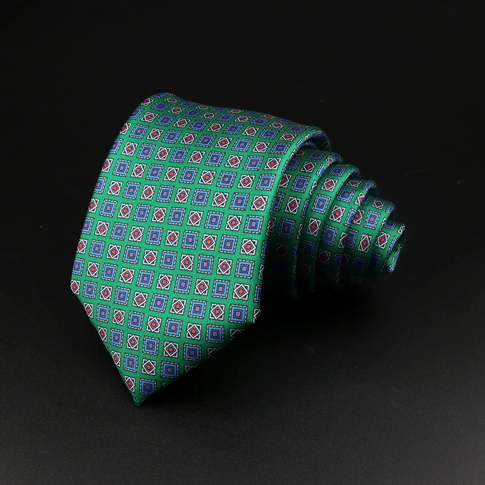 Neck tie New Men's Tie Vintage Gravatas Fashion Soft Novelty Blue Green Red Necktie Daily Wear Cravat Business Party Wedding Accessories