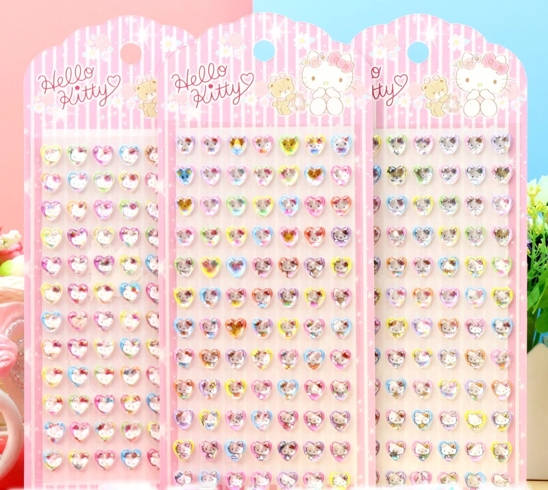 

HELLO KITTY трехмерная фотография девушка милая Hello KITTY фотография декоративная наклейка Kawaii подарок