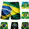 3D Printing Brazil Flag Pattern Beach Shorts For Men Summer Fashion Casual Board Shorts Men Outdoor Sport Gym Swimming Trunks 1