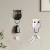 Hooks  Owl Magnetic Key Hook Auto Blinking Cute Hooks No Punch Storage Hooks Kitchen Home Wall Decoration Hooks 3