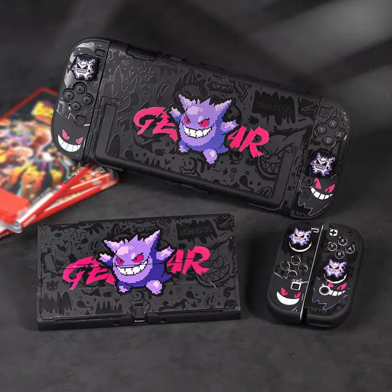 Nuova Custodia per Switch 2 Anime Gengar, Borsa da Viaggio, Kit Accessori per Giochi, Cover Protettiva Rigida per Joycon