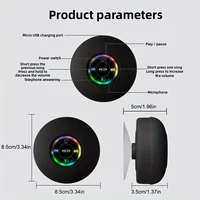 New Bathroom Waterproof Wireless LED Bluetooth Speaker Large Suction Cup Mini Portable Speaker Outdoor Sports Stereo Speaker 2