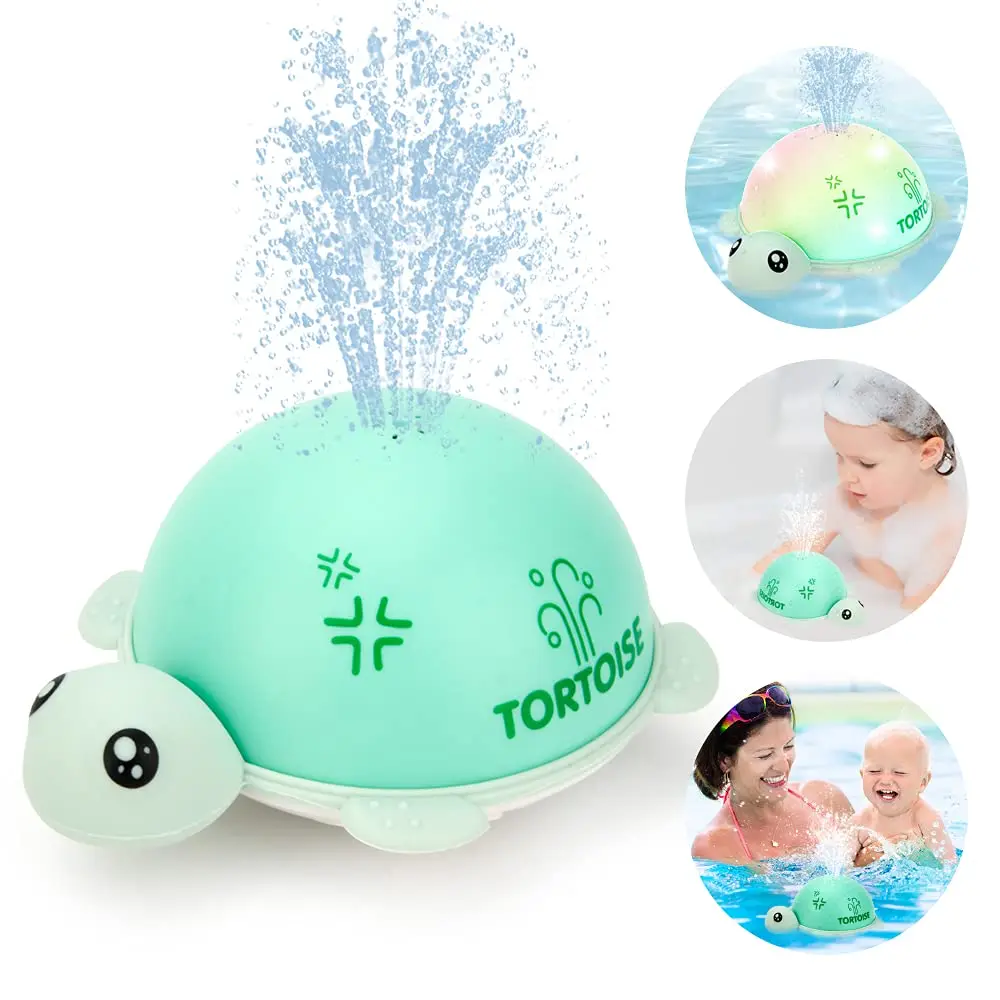 

Baby Spray Water Bath Toys for Kids Toddlers Bathtub with LED Light Auto Induction Sprinkler Swimming Pool Bathroom Water Toys