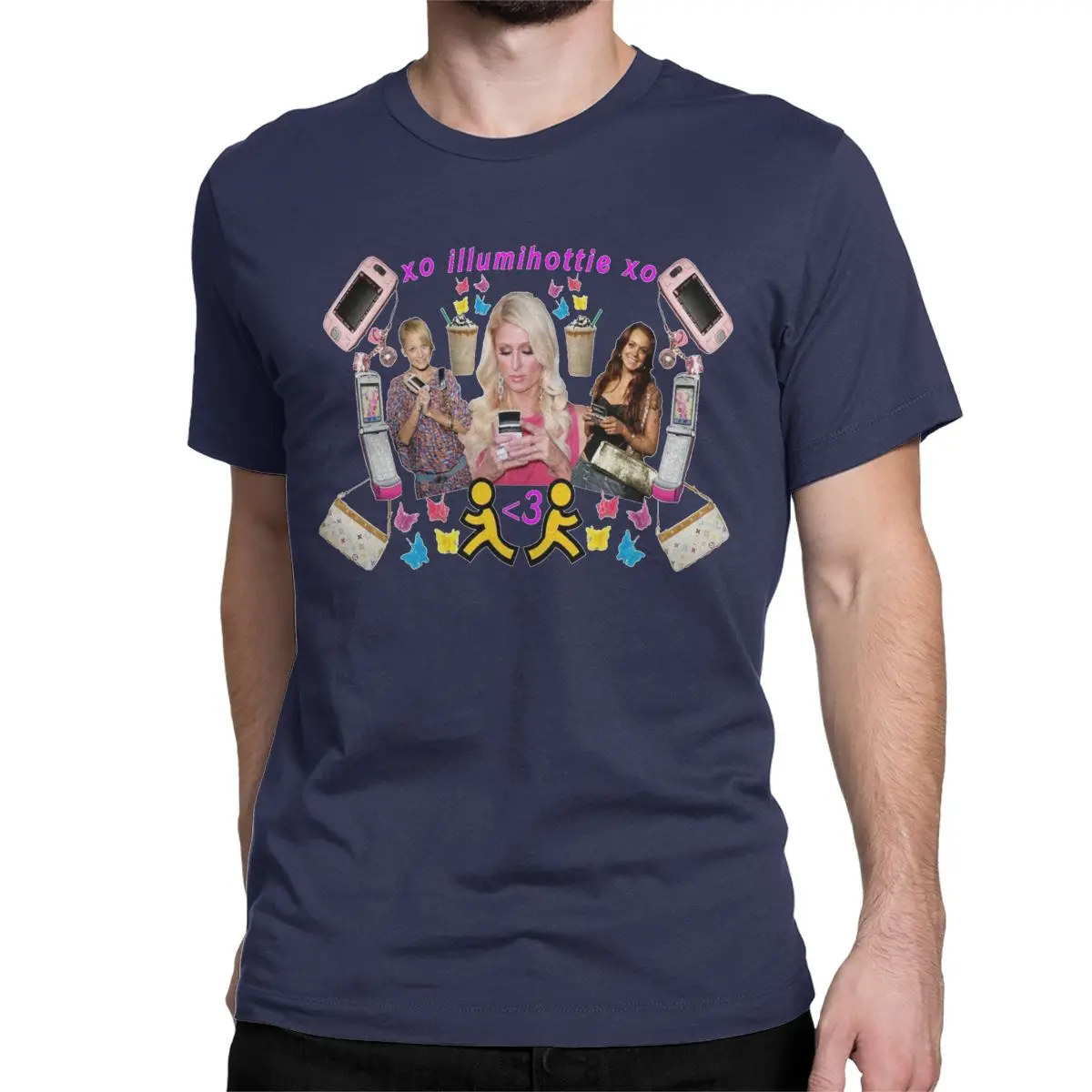 thumbnail image 1 of Camiseta ILLUMIHOTTIE Lindsay Lohan para hombre y mujer, de algodón, cuello redondo, manga corta, 1 of 7