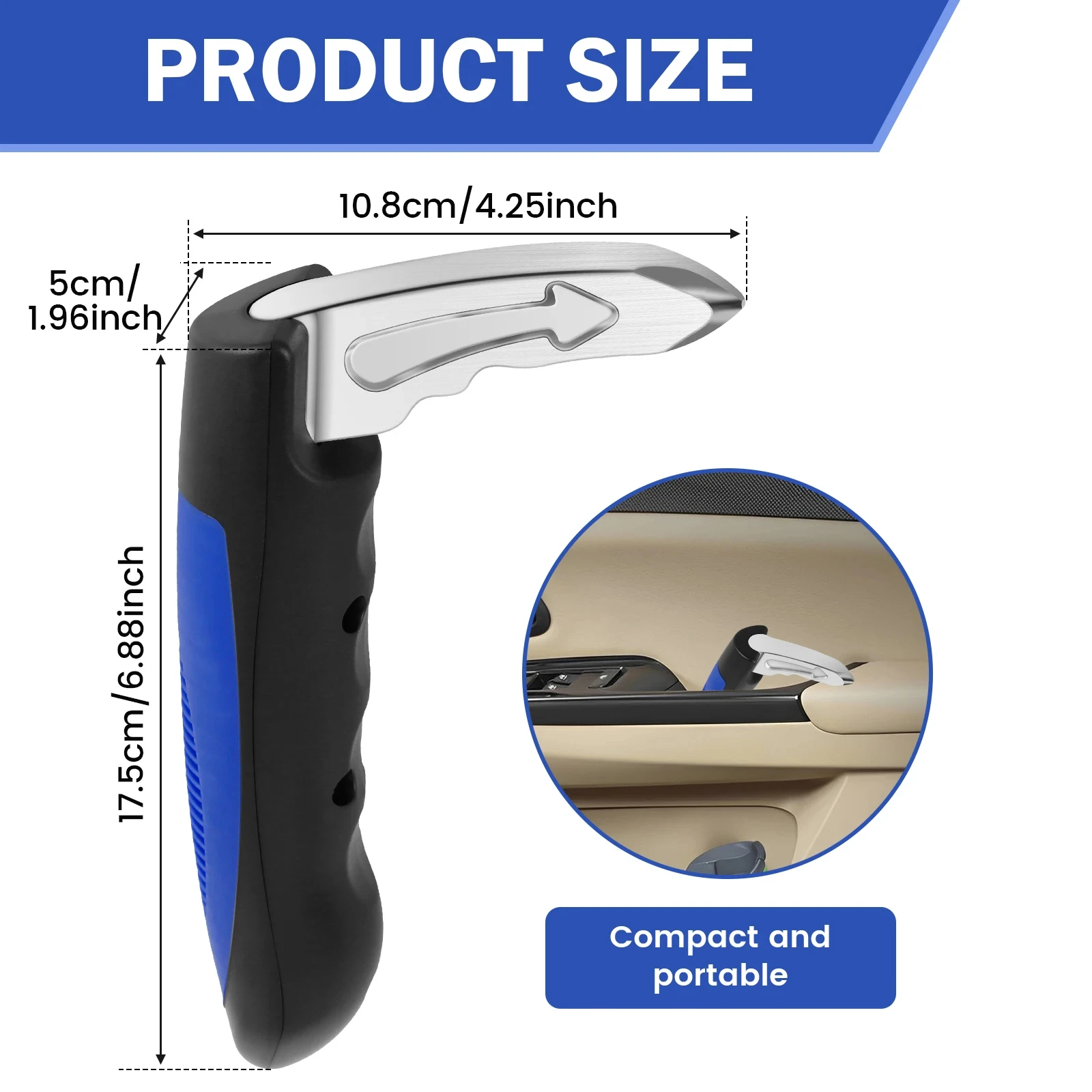 Car Door Assist Handle 2 in 1 Multifunction Vehicle Support thumbnail 9