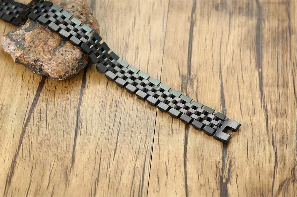 EDLE ARMBAND, MÄNNER ROLLIE KETTE LINK ARMBÄNDER EDELSTAHL ARMBAND ARMBAND MÄNNER LUXUS BAND SCHMUCK – Detail 4