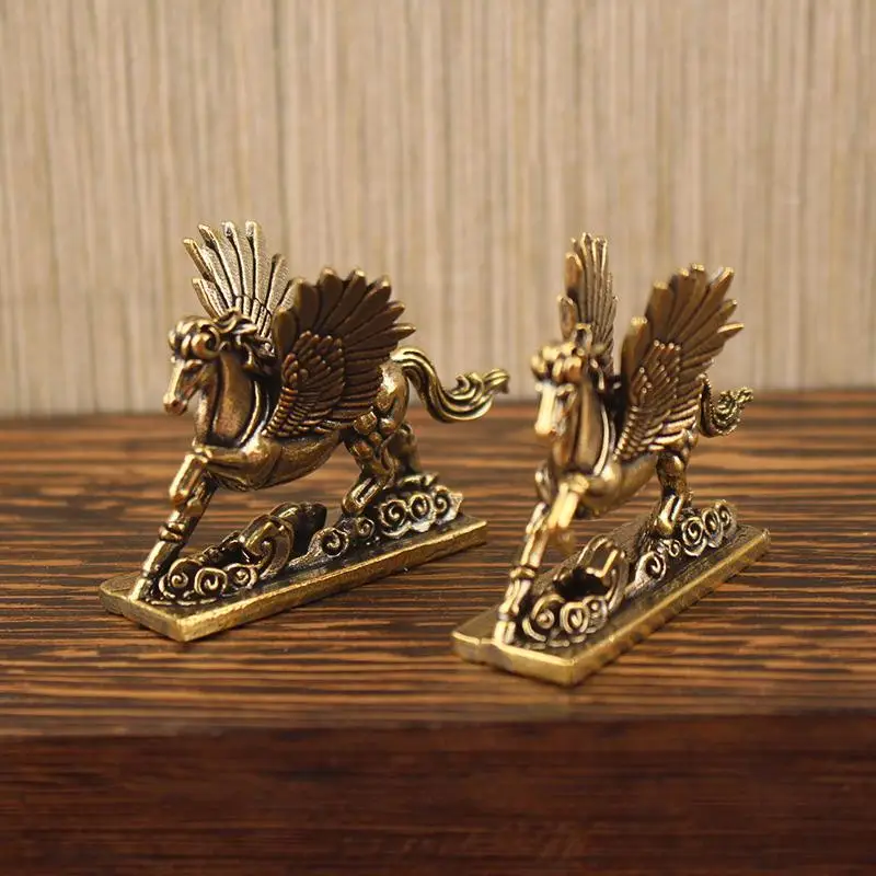 2026 Chinese Zodiac Horse Statue Bronze Horse Desktop Decoration Living Room Tea Table Sculpture Metal Craft Home Decorations