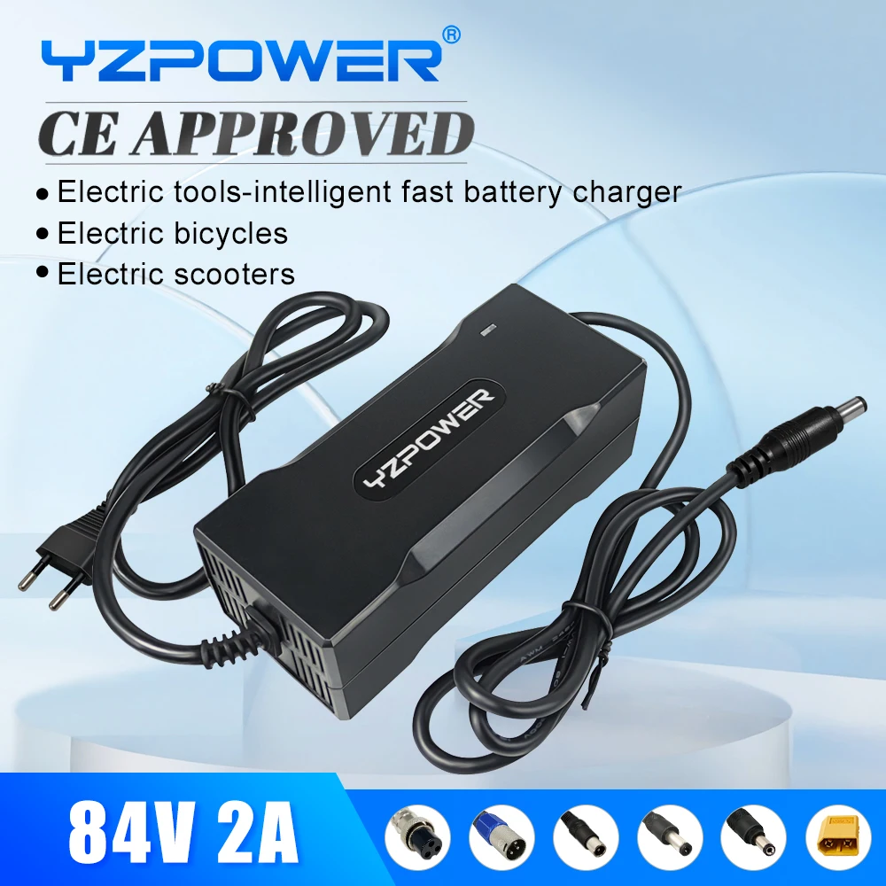 YZPOWERAutoStop42V8ALithiumBatteryChargerFor42VLiIonLipo