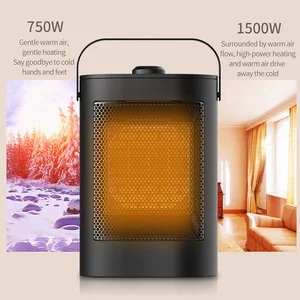 2-Pack PTC Ceramic Heater 3 Gears Mini Air Heater Household Fast Heating  Heater Remote Control Touch Sensor Table Air Heater
