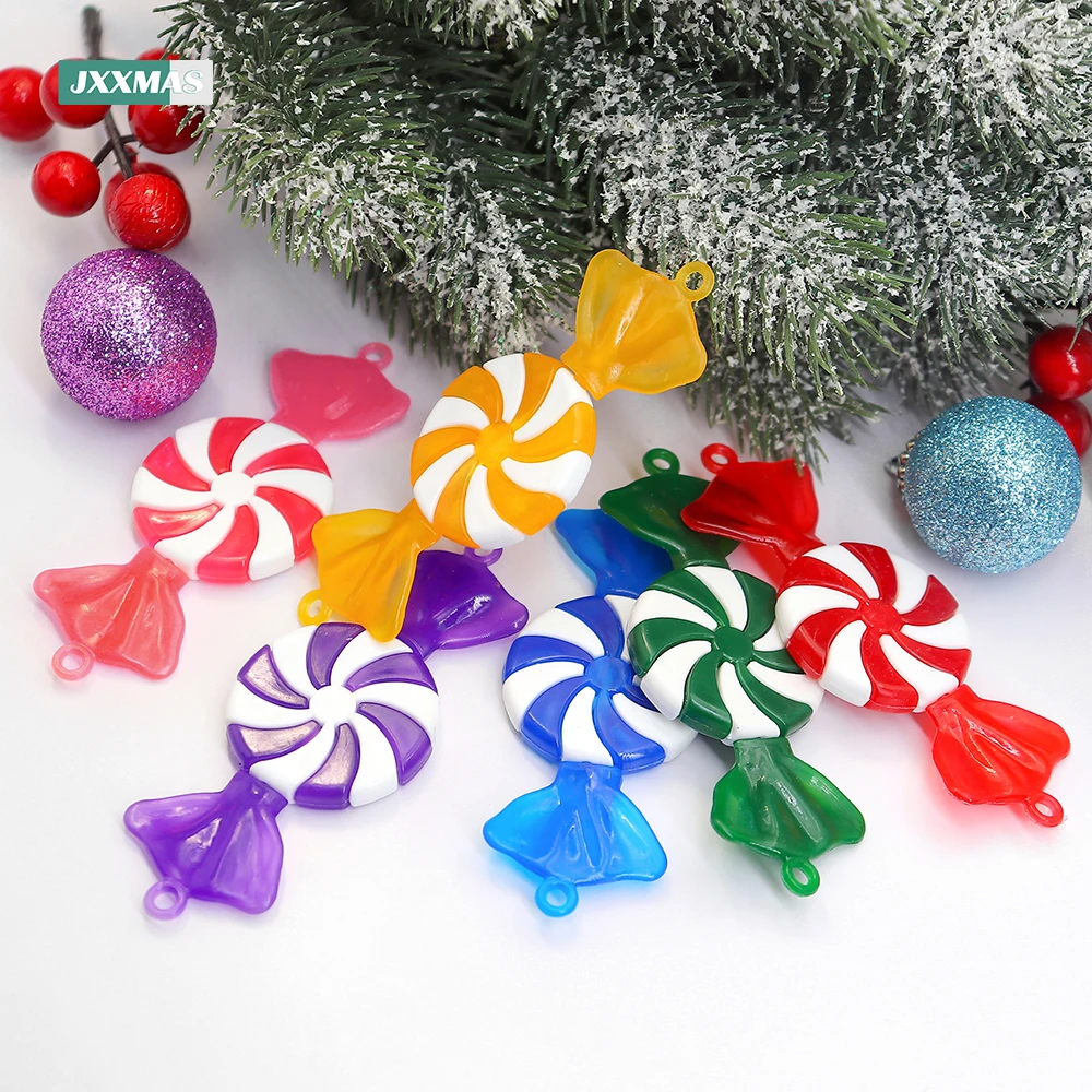 19 Bunte Pfefferminz-Ausschnitte – Weihnachtsdekoration Für Wand, Fenster, Party, Schule