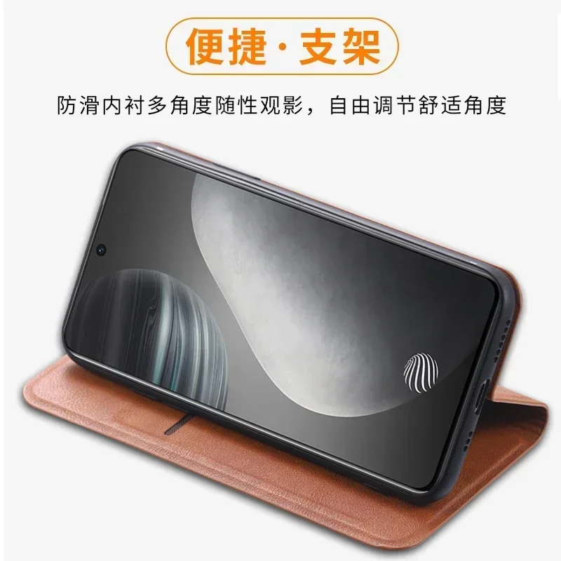 Luxury Leather Retro Book Flip Case with Magnetic Auto Closure and 360-Degree Protection