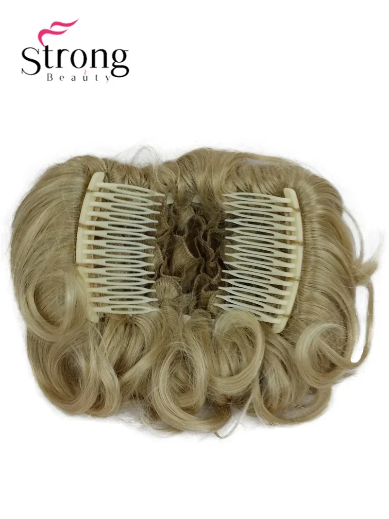 Short Messy Curly Dish Hair Bun Extension Easy Stretch hair Combs Clip in Ponytail Extension Scrunchie Chignon Tray Ponytail