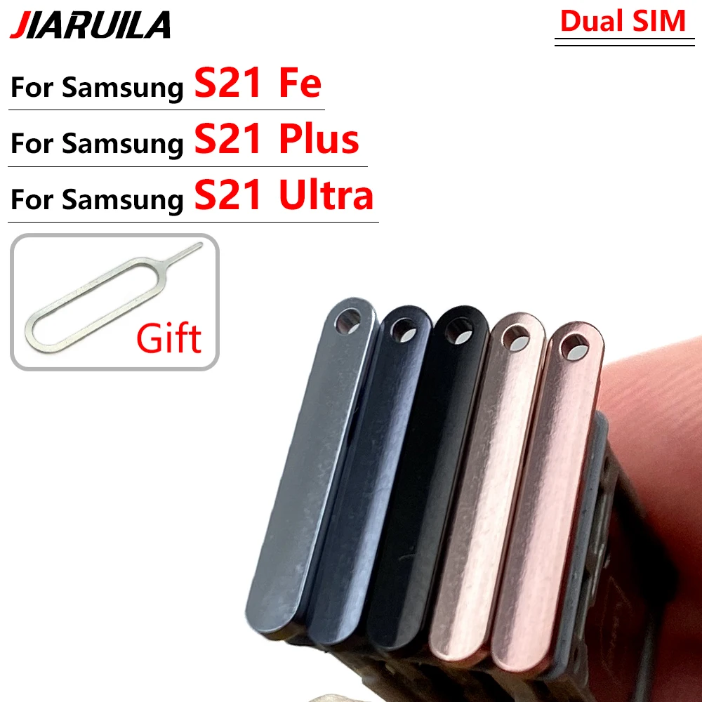 

Лоток для гнезда Sim-карты, держатель для считывателя слотов для Samsung Galaxy S21 Plus / S21 Ultra / S21 Fe, запасные части