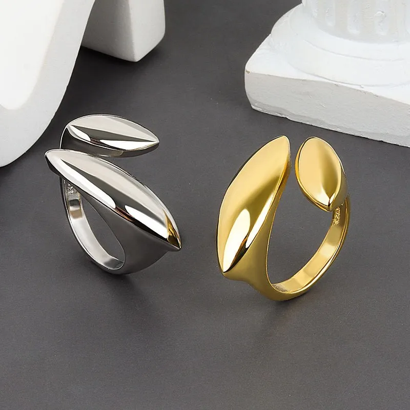 Silver Color Irregular Ring for Women Simple Fashion 2024 New Fashion Statement Rings Party Jewelry Gifts