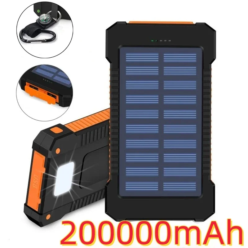 Chargeur Solaire 25000mAh - A ADDTOP Portable Batterie Externe avec 4