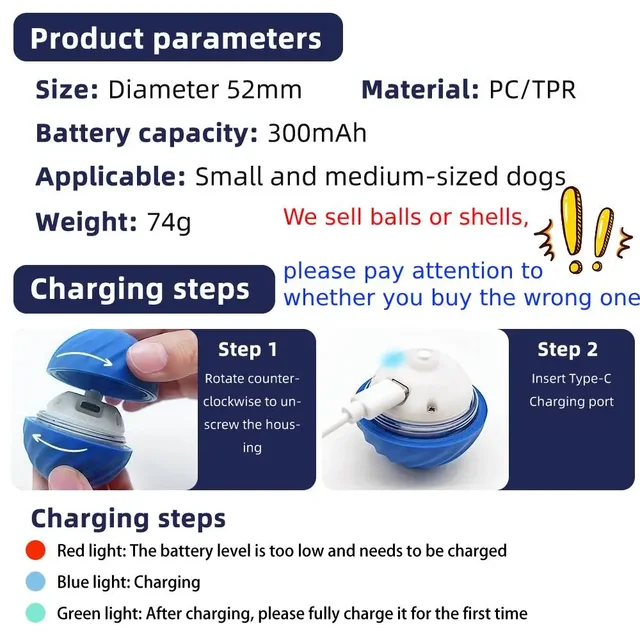 Pet Toy Ball Electric Interactive Game Gravity Sensor Smart Jumping Rolling Ball Automatic Moving Puppy Cat Entertainment Toys 4