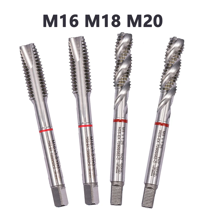 

M16 M18 M20 T2809 T2829 YG-1 Спиральные метчики с ЧПУ M16x2.0 M16x1.0 M16x1.5 M18x2.5 M18x1.0 M18x1.5 M20x2.5 M20x1.0 M20x1.5 Метчик