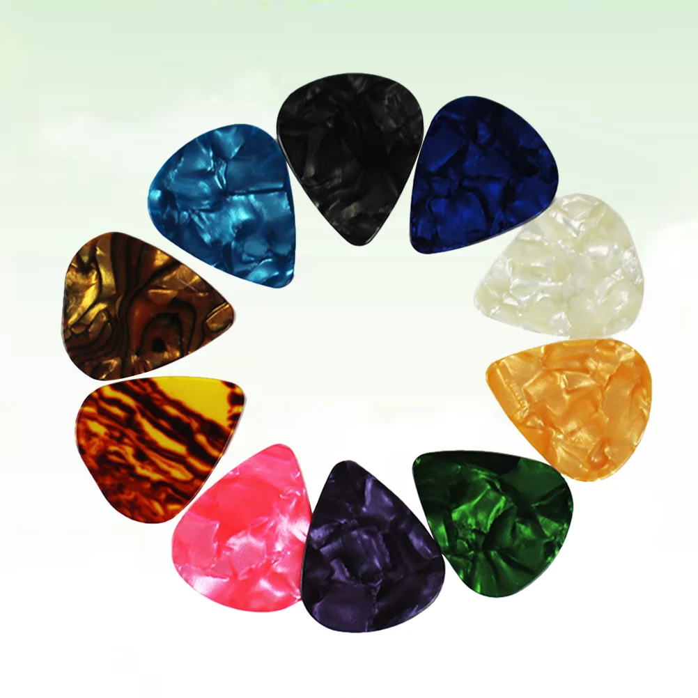 

Thin Guitar Picks 0.71MM Celluloid Guitar Plectrum Sharpnel for Ukulele Guitar