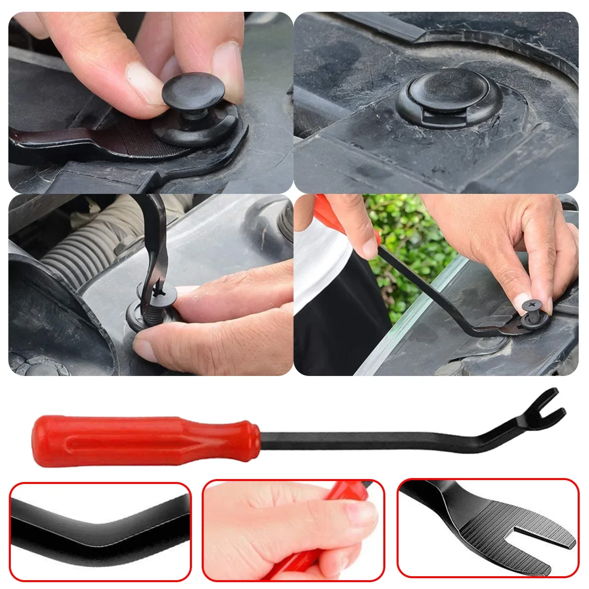 Car fastener clips Car Plastic Retainer Clips Automobile Fender Push Pin Rivet Door Trim Panel Retainer Automobile Bumper Mixed Size Fasteners Tool