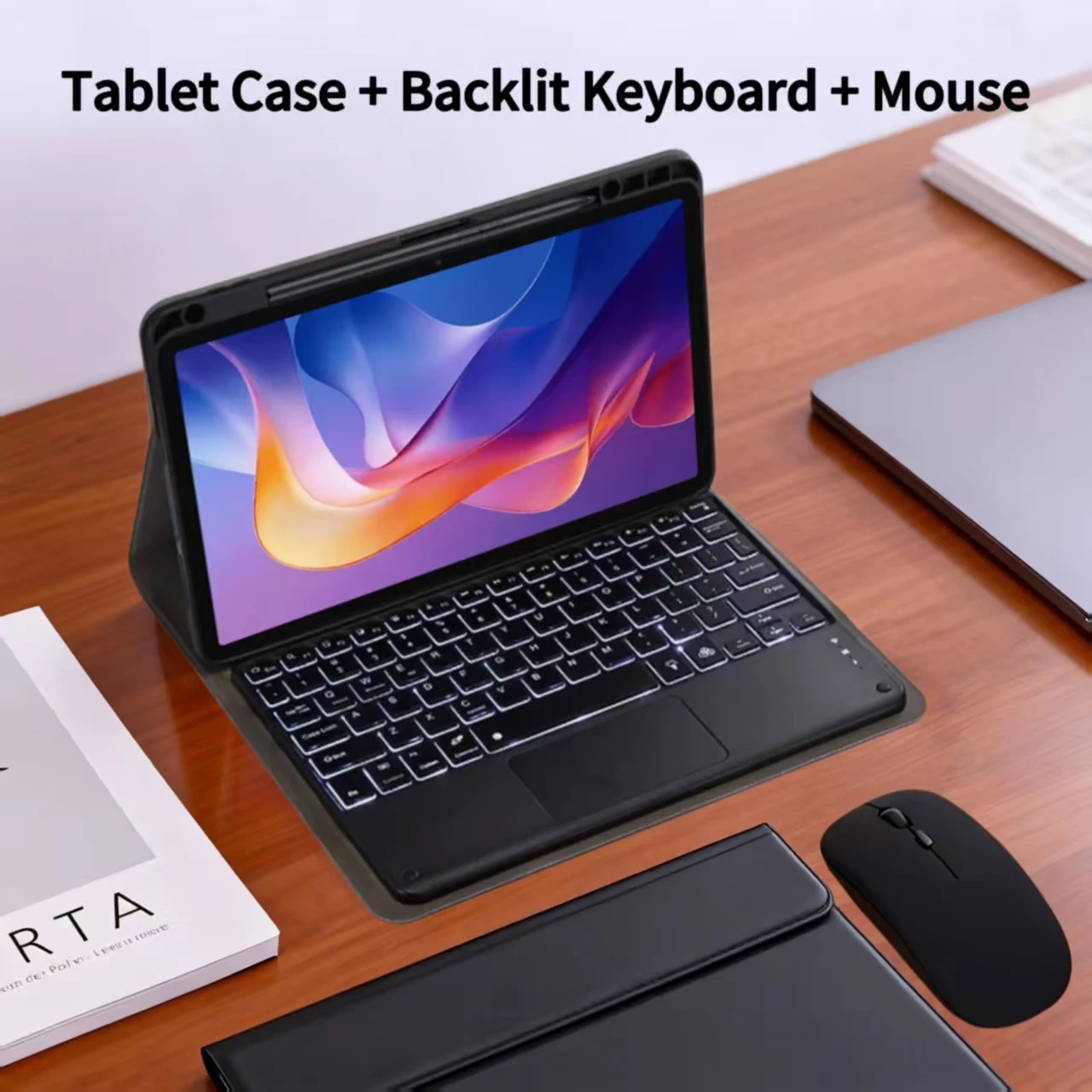 Xiaomi Redmi Pad 2 Premium Keyboard Cover with Removable Wireless Bluetooth Keyboard