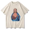 Young Miko Print T-Shirt Unisex Fashion Trend Loose Cotton Round Neck Short Sleeve Men's T-shirt Clothing Summer Streetwear Tops 1