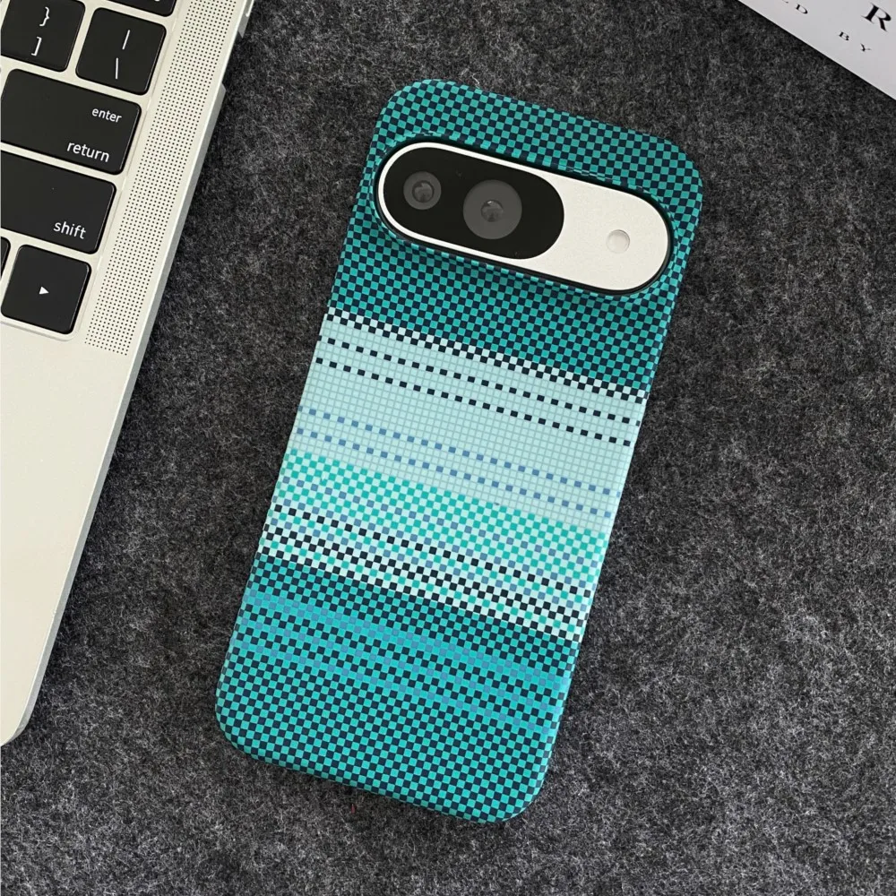 Enhanced Carbon Fibre Magnetic Phone Case - Ultra Thin Matte Shockproof Hard Cover