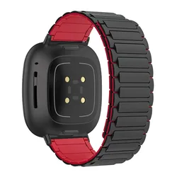 Magnetic Silicone Strap for Fitbit Versa and Sense - Sports Watch Accessory Replacement (BRB)