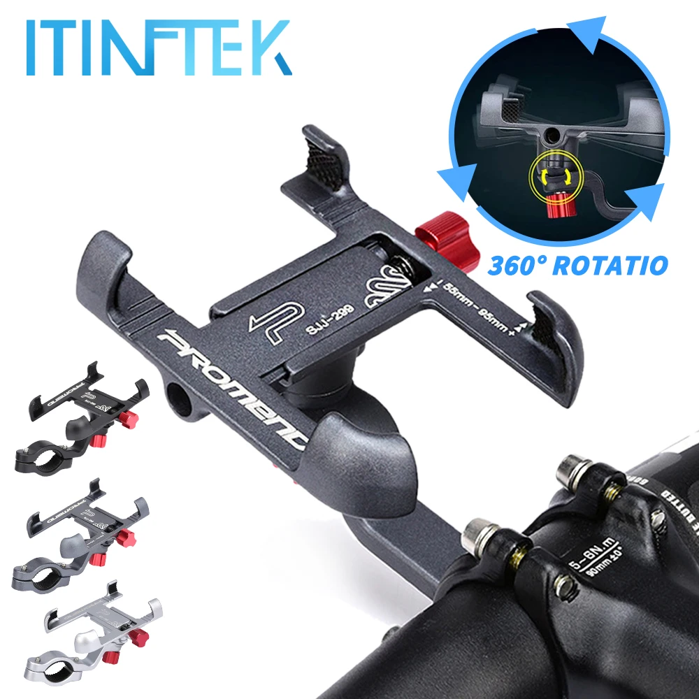 Aluminum Alloy Bike Bicycle Phone Holder Motorcycle Handlebar Mount Universal Non-slip Adjustable Moblie Cell Stand | Мобильные