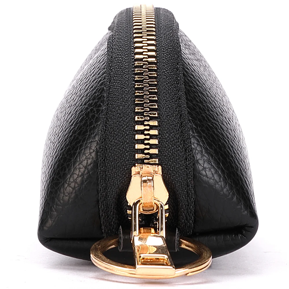 Women's PU Leather Coin & Key Holder - Cute Zipper Mini Wallet