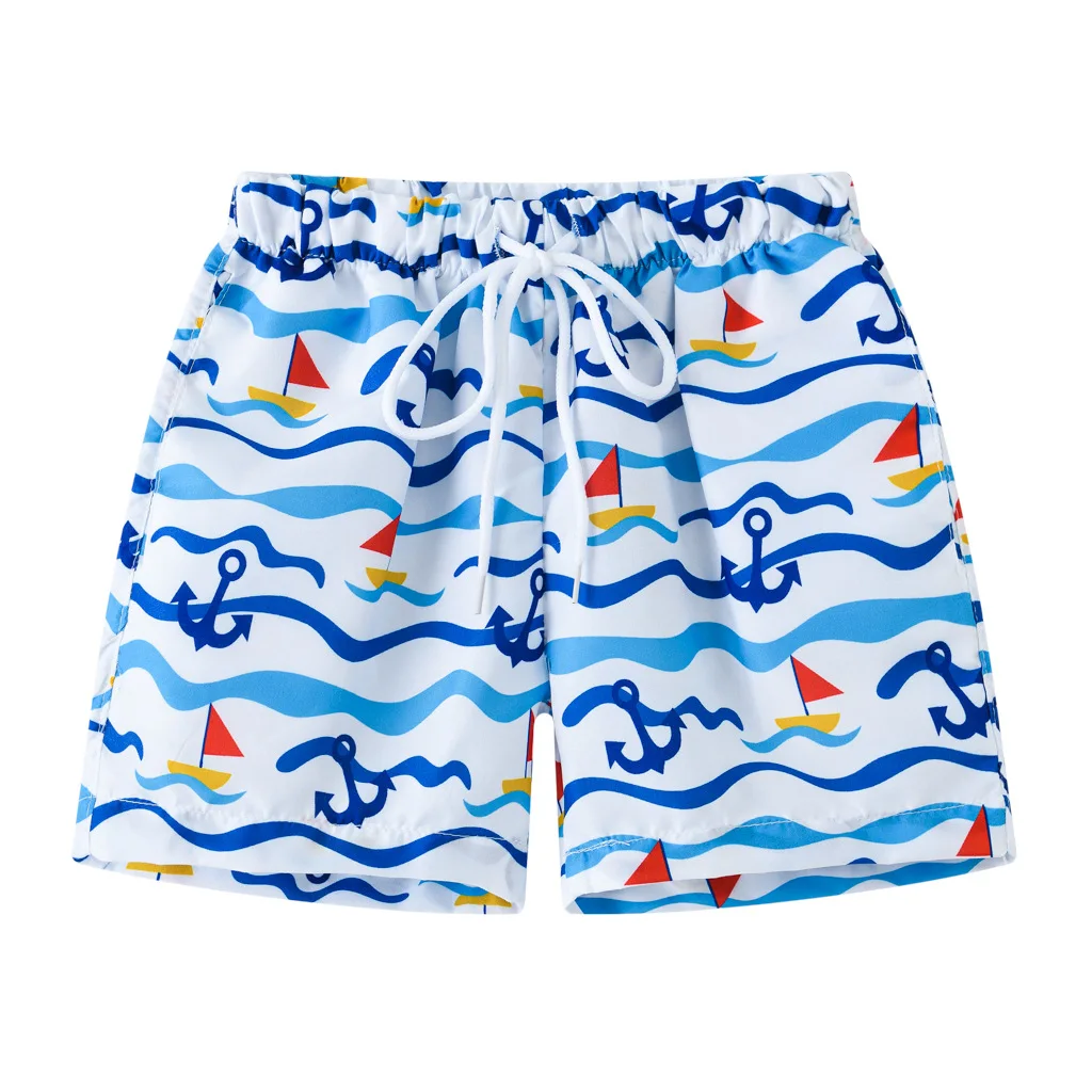 2023 Summer Baby Boys Swimming Trunks For 2-8Years Kids Beach Shorts Cartoon Pattern Swimsuit Shorts Baby Bathing Suit Swimwear