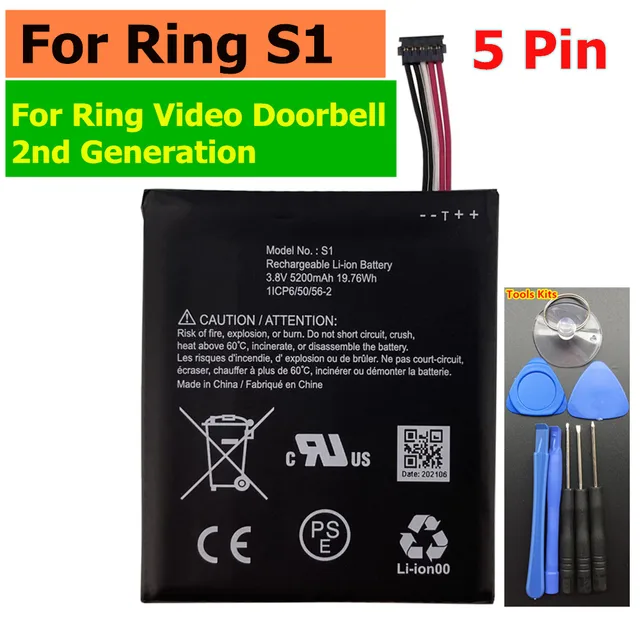 Ring Doorbell 2nd Gen Battery Replacement Ring Camera Battery