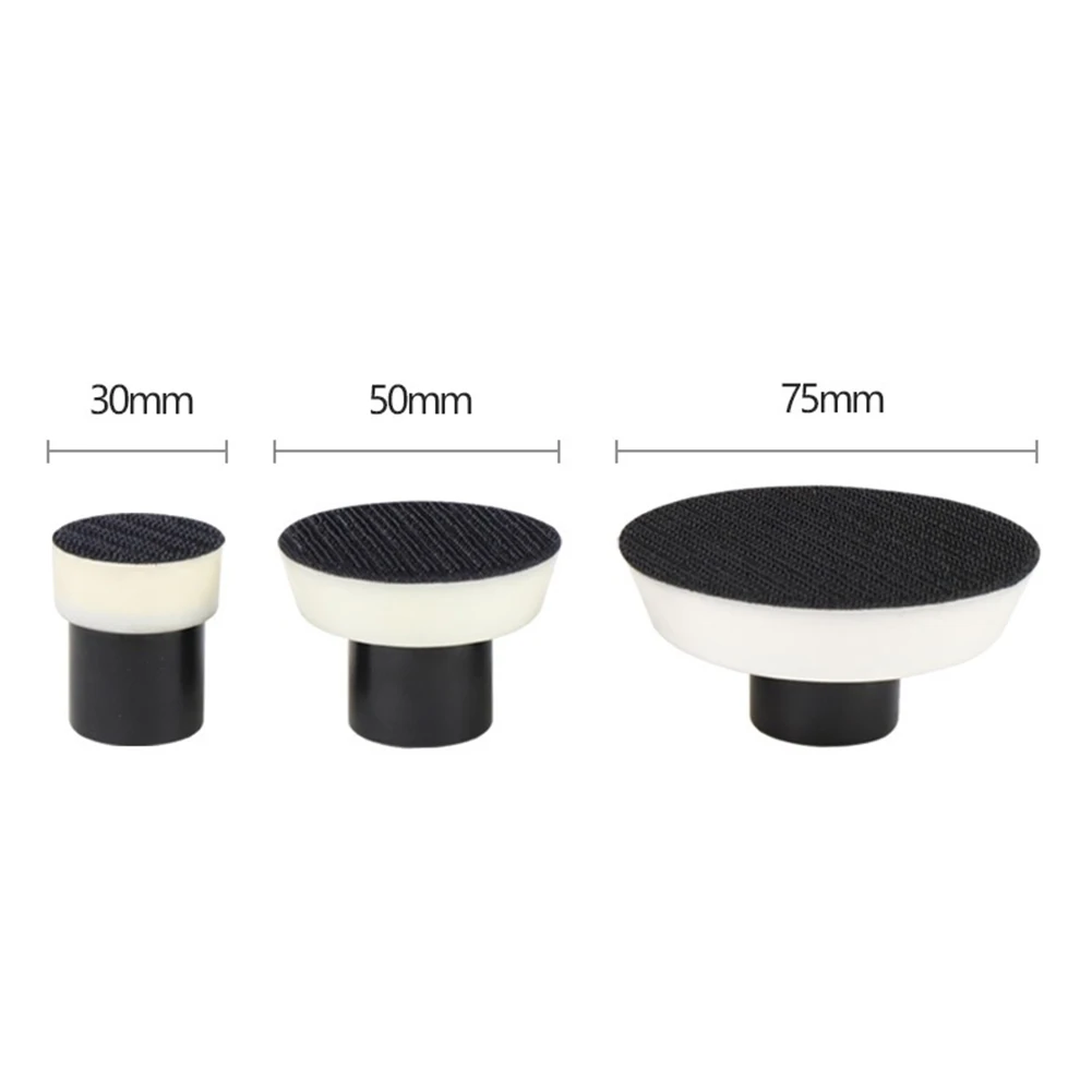 

3pcs Polishing Pad Backing Pad 30/50/75mm Self Adhesive Hook&Loop Soft Edge For Connecting Grinder Sander Polisher Tools