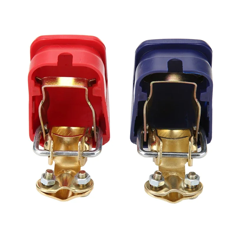 Car Accessories Universal 1 Pair 12V Quick Release Battery Terminals Clamps for Car Caravan Boat Motorcycle Car-styling