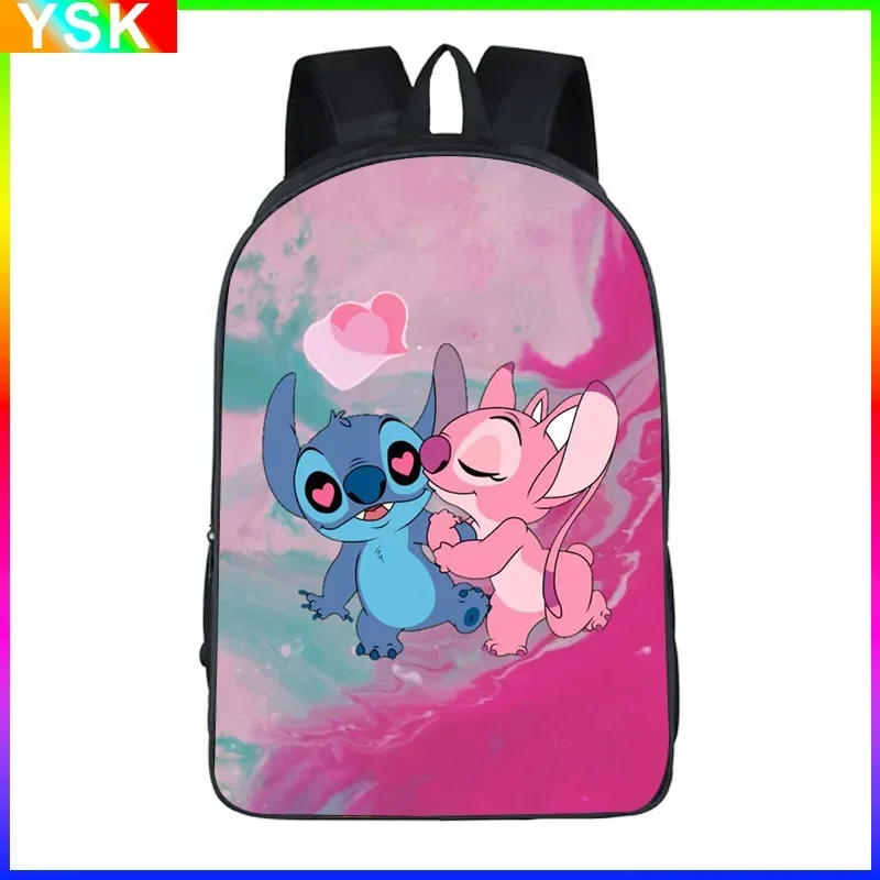 

MINISO Disney's New Stitch Student Schoolbag Large Capacity Fashionable Backpack Sports Backpack Lightening Zipper Shoulders