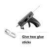 Portable Hot Melt Glue Gun Kit 40 Watt Cordless Hot Melt Glue Gun Kit with 2 Hot Glue Sticks Rechargeable Glue Soldering Gun 4