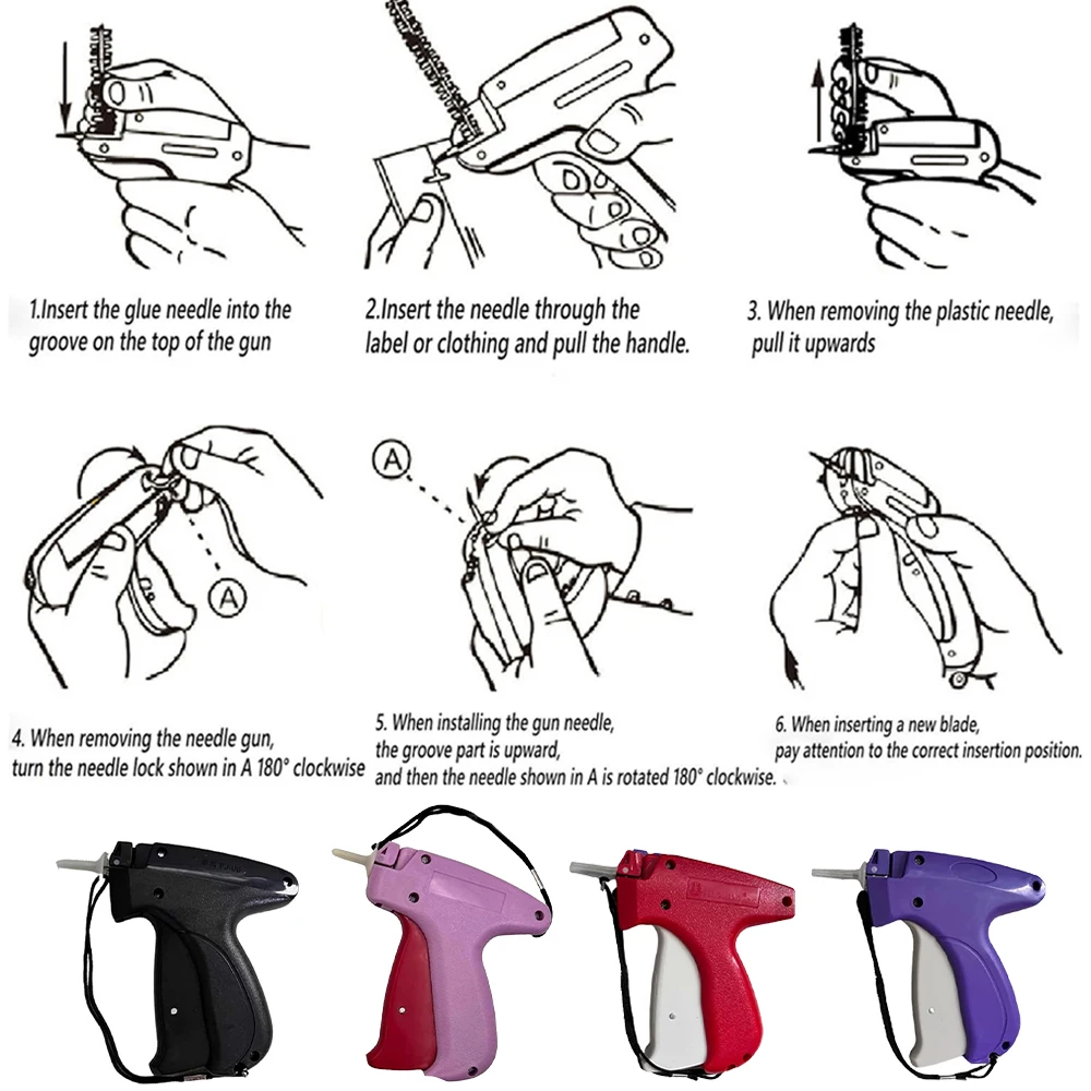 Micro Stitch Gun Price Tag Gun Quick Fixer Quilt Tacking Device Clothing Quick Stitch Repair Tag Attacher Kit Sewing Tool Clothing Label Gun Price Label Gun Clothing Sewing Tool Garment Label Gun Label Gun Clothing Tagging Gun