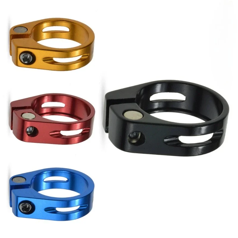 Bike Seatpost Clamp Bicycle Seatposts Clamp Aluminum Alloy MTB Mountain Bike Seat Tube Clamp 31.8mm 35mm Road Seatpost Bicycle Accessories