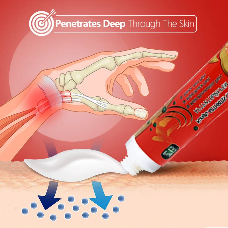 

5pcs 20g Tenosynovitis Ointment Muscle Swelling Tendon Wrist Analgesics Cream Arthritis Thumb Finger Pain Relief Dressing