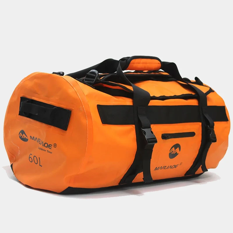 Waterproof Kayaking Bag 30L 60L 90L Dry Saddle Luggage Storage Beach Rafting Camping Travel Swimming Fishing Bags Drifting Bag