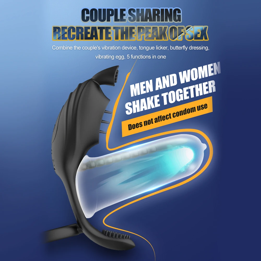 Vibrating Couple Rings And Clitoral Stimulator Remote Control_voghion.com