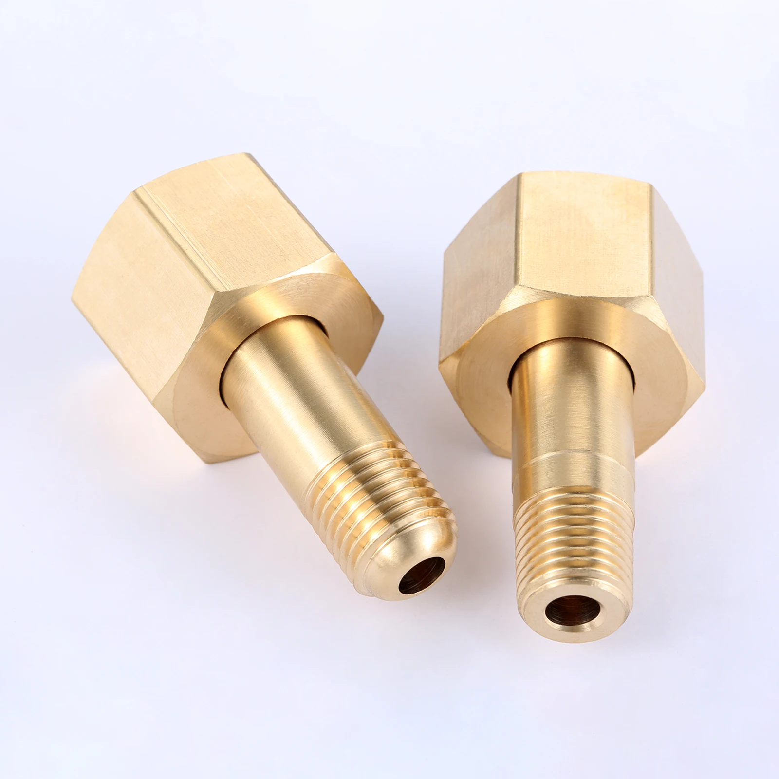 

1pc Solid Brass Adapter fit for Oxygen Cylinder Fitting Female G5/8 22.7mm to male M14*1.5 / NPT 1/2 13mm 3000 PSI Regulator