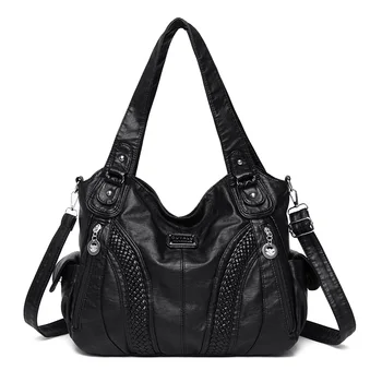 Borse a tracolla da donna morbide di grande capacità di alta qualità borsa a tracolla di lusso per le donne 2024 borse da donna di moda borsa Sac