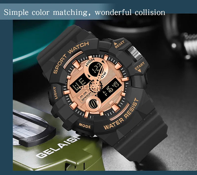 Wristwatch for Men Women Lover Military Watches Clock Women's Men's Digital Watch Quartz Steeldive Waterproof Dropshipping