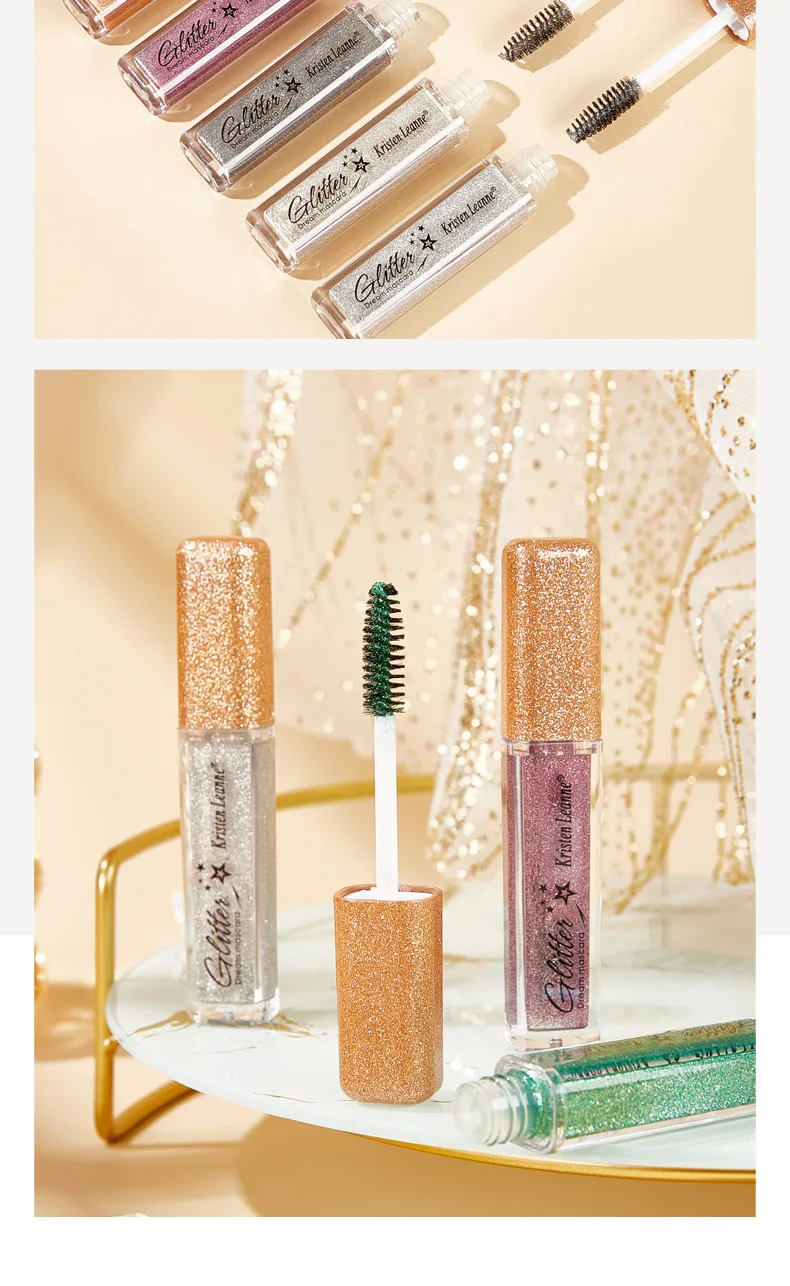 Description Picture 3 of itemMascara Glitter Diamond Colored Pearlescent Eye Makeup For Women Curling Thick Mascara Waterproof Korean Cosmetics Beauty