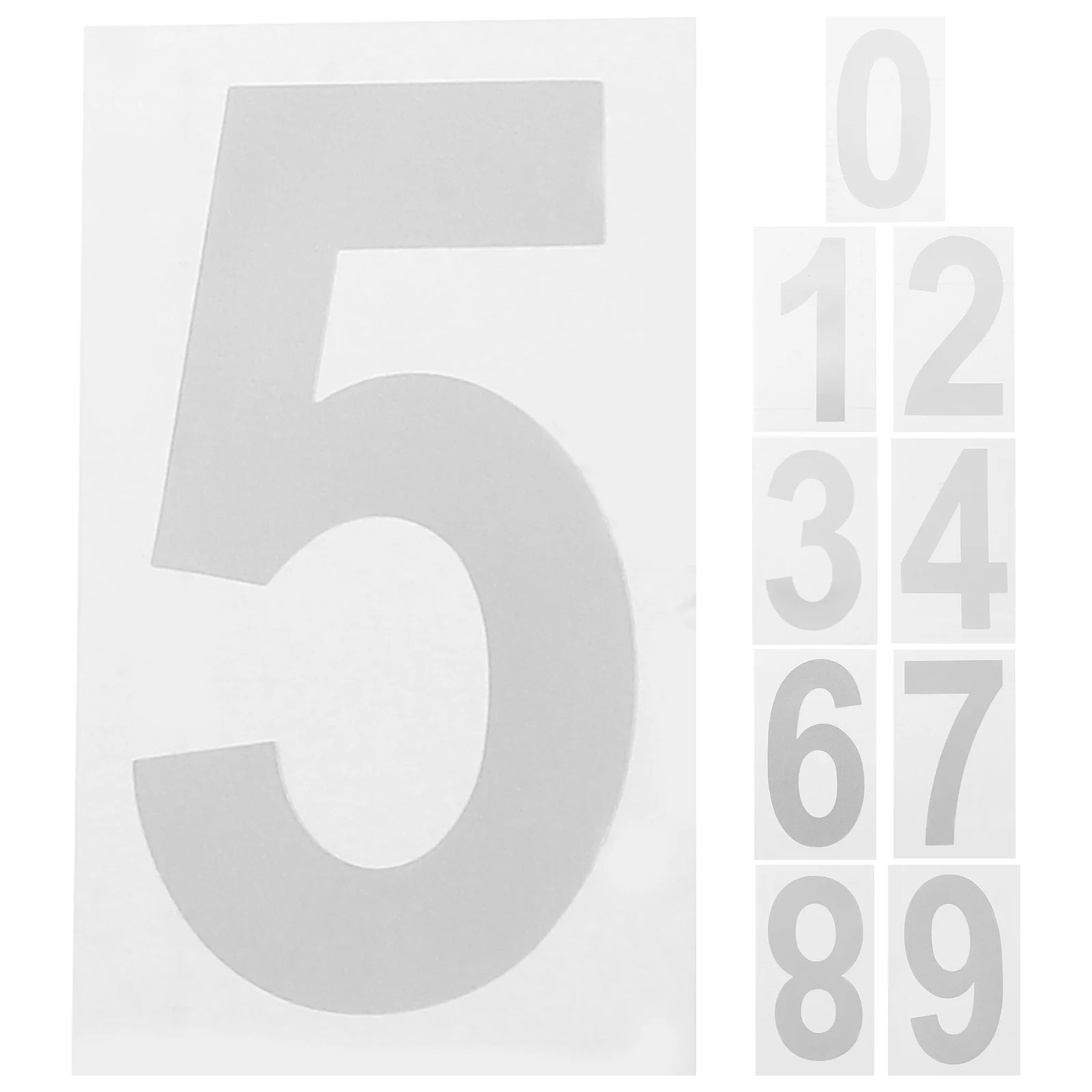 

Reflective Number Stickers Self Adhesive Decal Mailbox Numbers for outside House