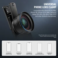 NEEWER BASICS 2 In 1 Phone Camera Lens Accessories Kit, HD 0.45x Wide Angle + 15x Macro, Lens Clip For iPhone Samsung Android - Image 6