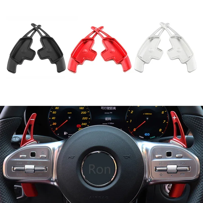 Aluminum Shift Paddle Blade Steering Wheel Paddle Shifter Extension For Mercedes Benz A B C E GLE Class W176 W205 W246 C117 W218