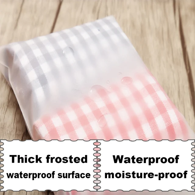 Utazási Matt Ruhadarabok Hordozható Táskák Tároló Vízálló Cipőzsák Szervező Tasak Műanyag Csomagoló Táska - Image 5