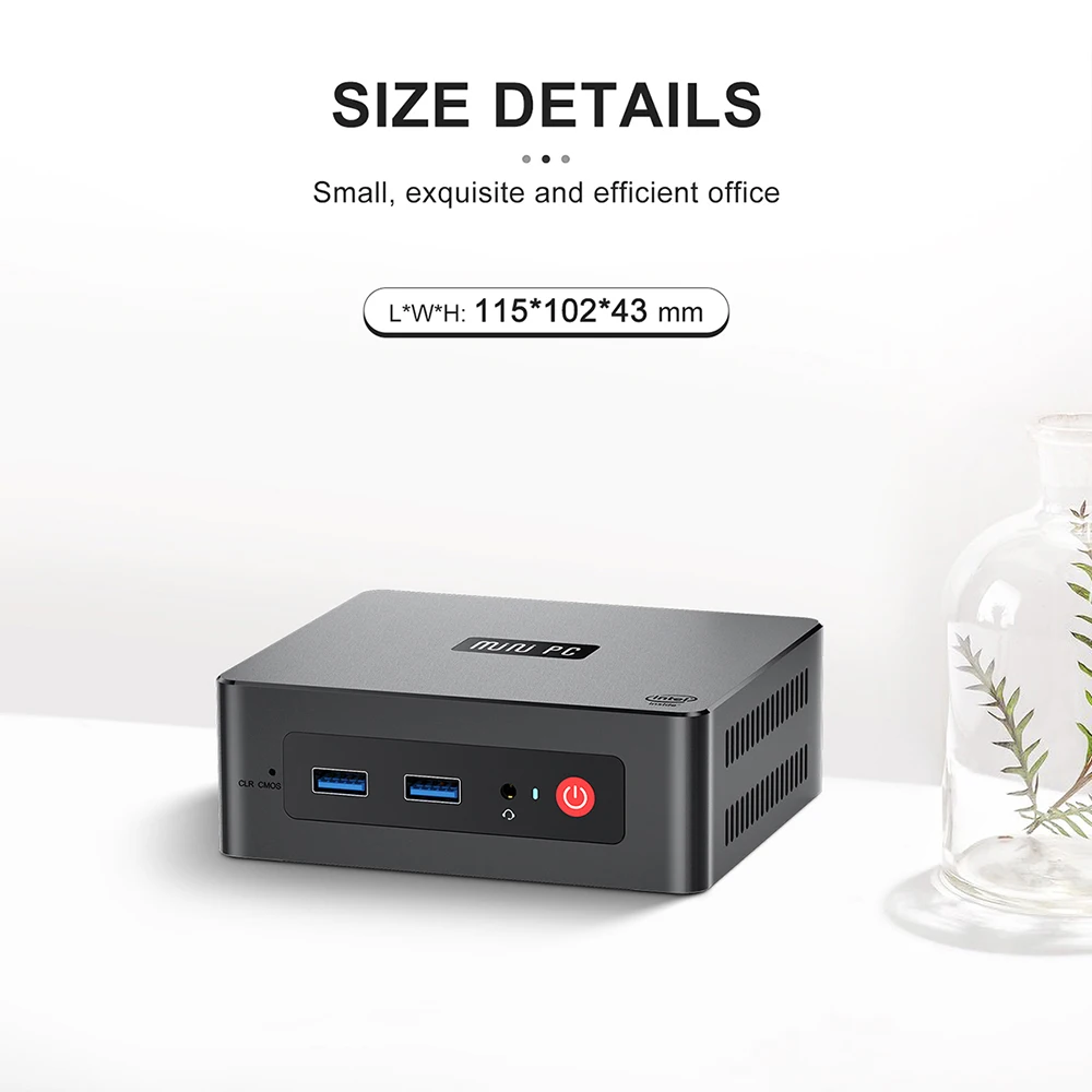 Beelink GK Mini: Intel Celeron J4125 Quad Core, DDR4 8GB, 256GB SSD, HD Port, 1000M LAN Desktop Computer Description Image.This Product Can Be Found With The Tag Names Beelink windows 10 mini pc, Mini pc intel celeron j4125, Mini pc quad core windows, Mini pc windows10 intel core